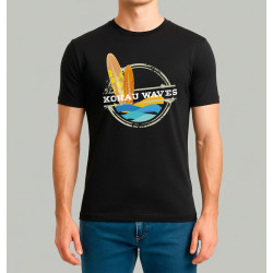 Camiseta hombre BEACH BOARDS negro
