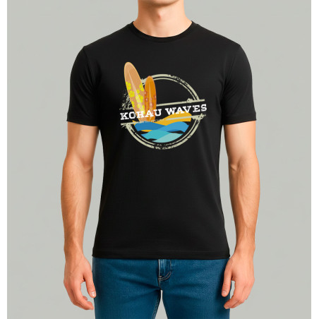 Camiseta hombre BEACH BOARDS negro